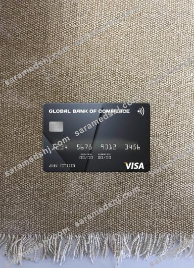 Antigua and Barbuda Global Bank of Commerce visa card photolook front